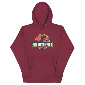 Felpa con cappuccio Unisex Donna/Uomo No Internet