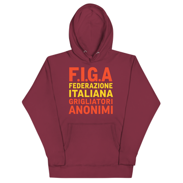 Felpa con cappuccio Unisex Donna/Uomo F.I.G.A.