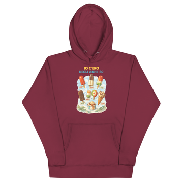 Felpa con cappuccio Unisex Donna/Uomo Io C'ero