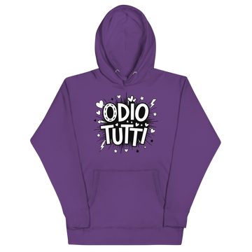 Felpa con cappuccio Unisex Donna/Uomo Odio