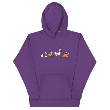 Felpa con cappuccio Unisex Donna/Uomo Pollo