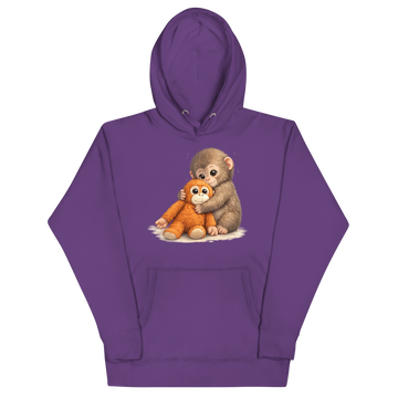 Felpa con cappuccio Unisex Donna/Uomo Monkey P.