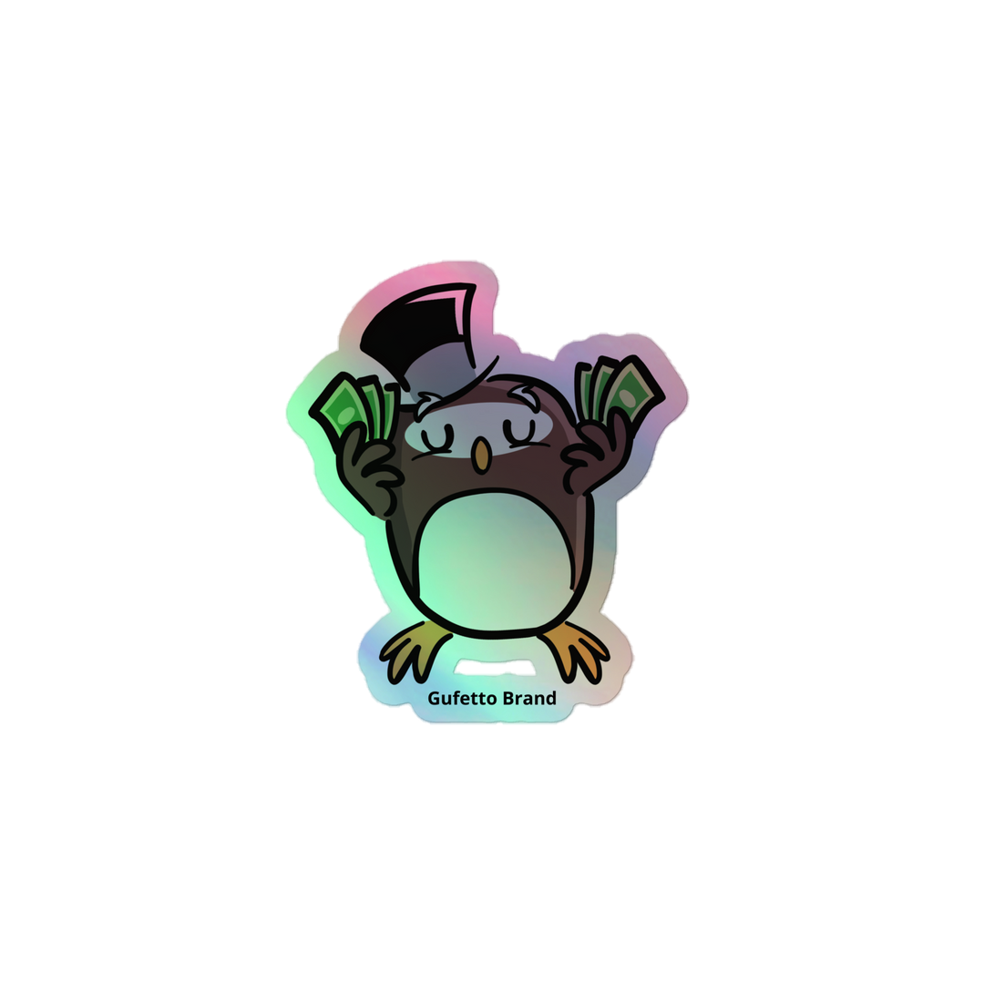 Adesivi olografici GUFETTO SOLDI - Gufetto Brand