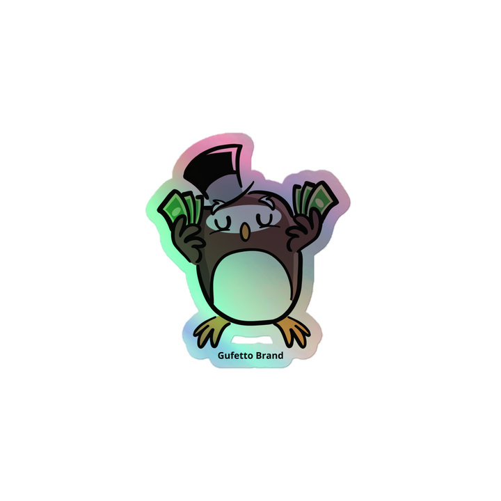 Adesivi olografici GUFETTO SOLDI - Gufetto Brand