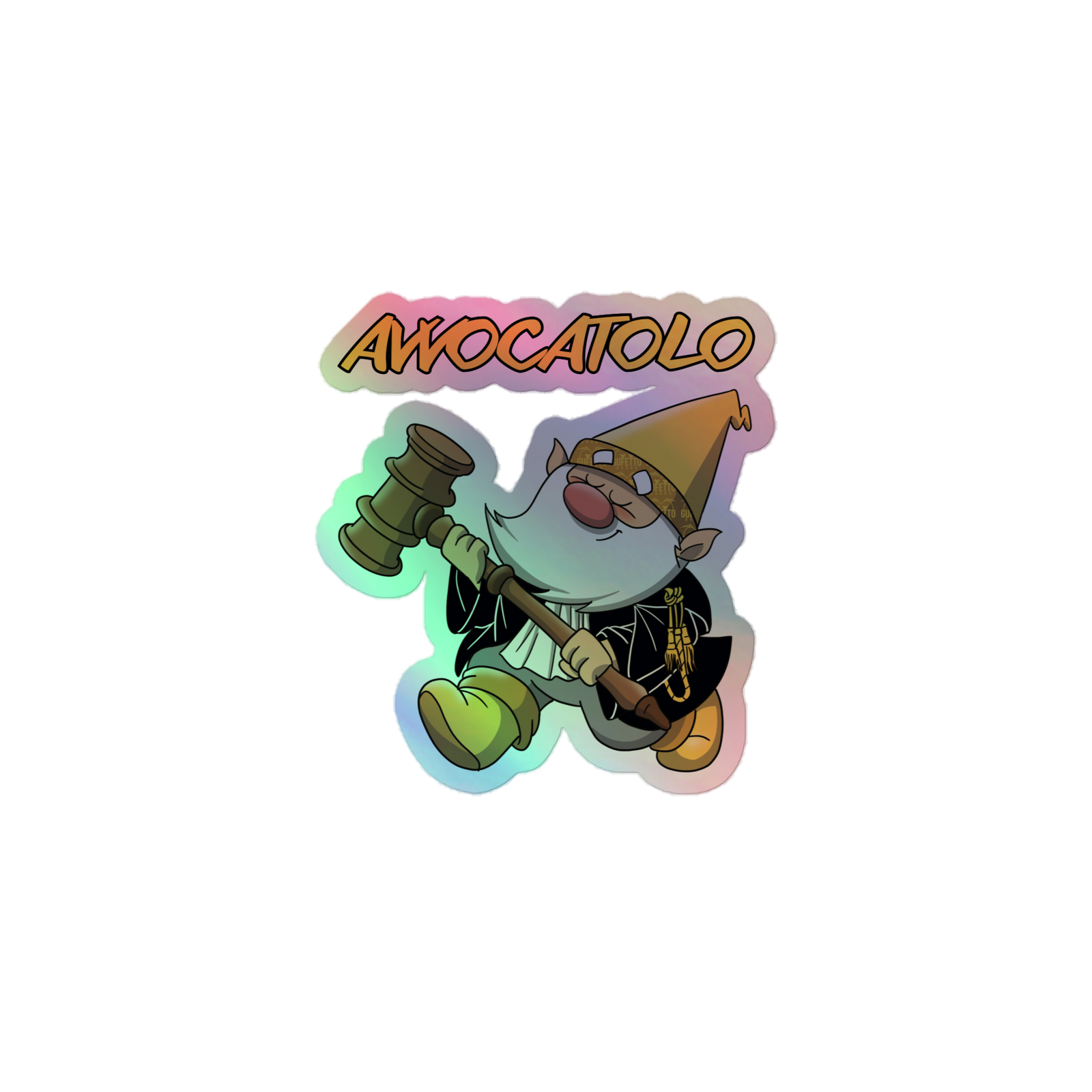 Adesivi olografici AVVOCATOLO - Gufetto Brand