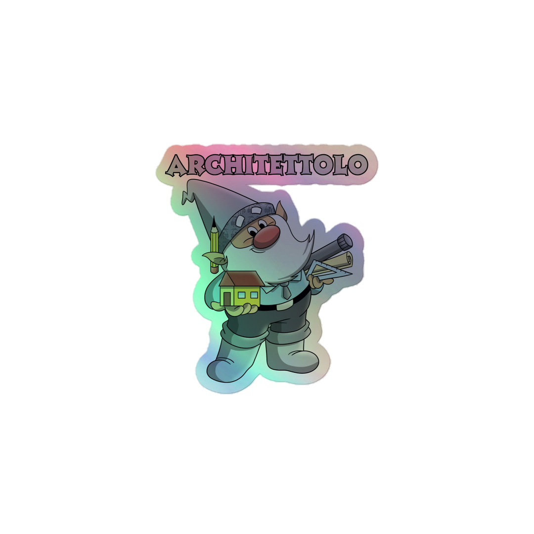 Adesivi olografici ARCHITETTOLO - Gufetto Brand