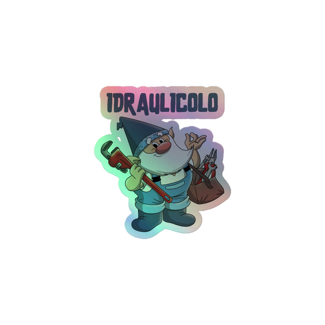 Adesivi olografici IDRAULICOLO - Gufetto Brand