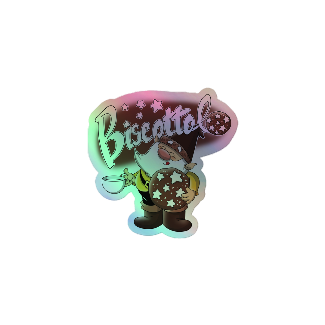 Adesivi olografici BISCOTTOLO - Gufetto Brand