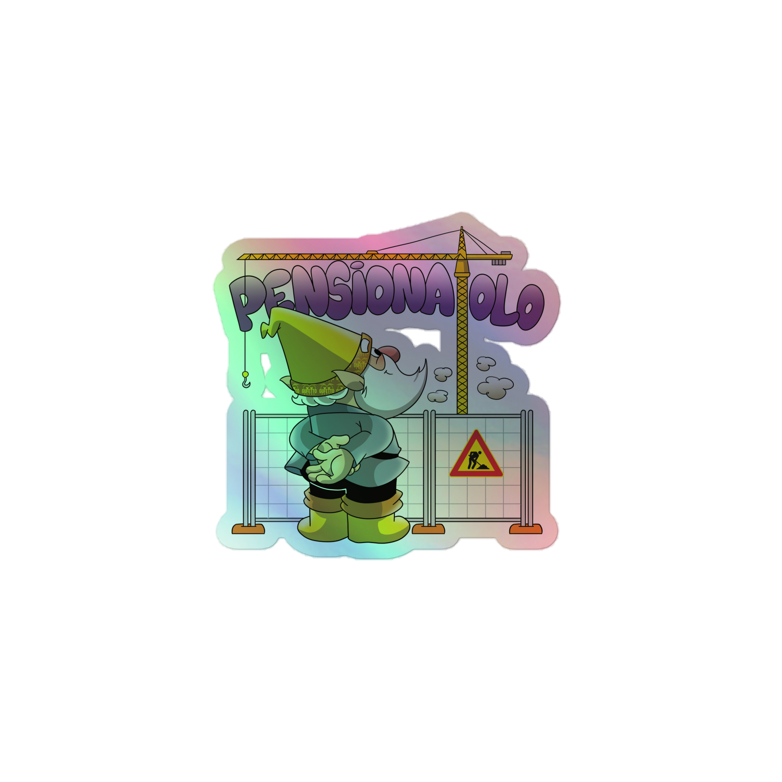 Adesivi olografici PENSIONATOLO - Gufetto Brand