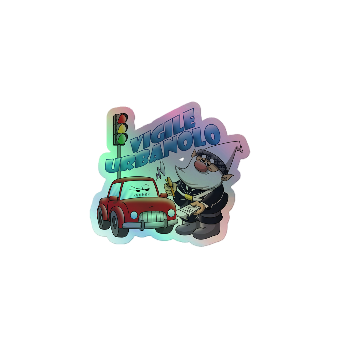 Adesivi olografici VIGILE URBANOLO - Gufetto Brand