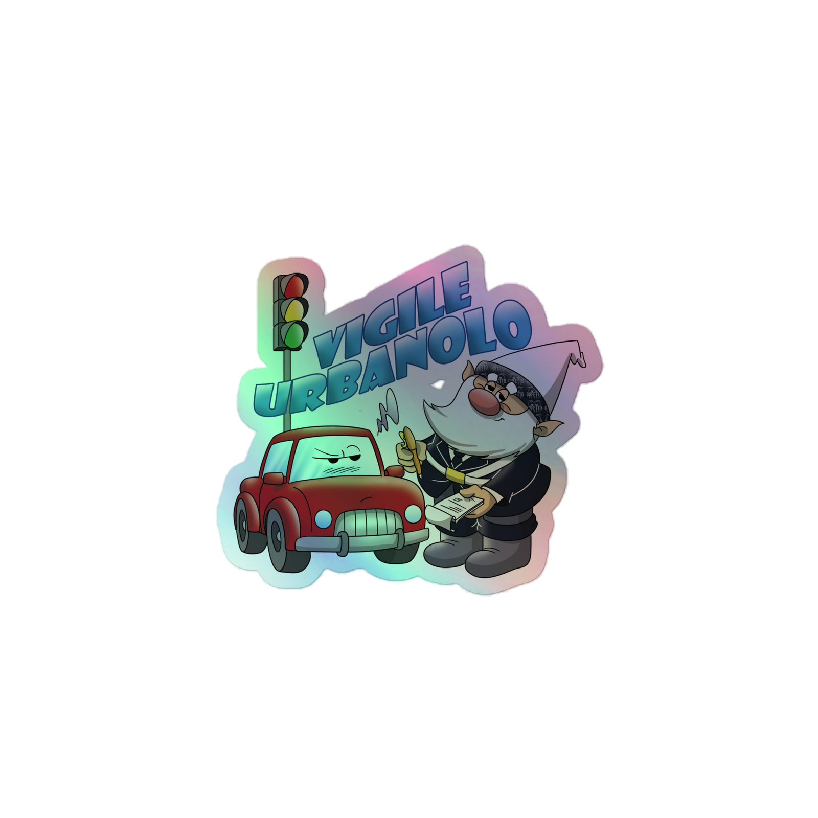 Adesivi olografici VIGILE URBANOLO - Gufetto Brand