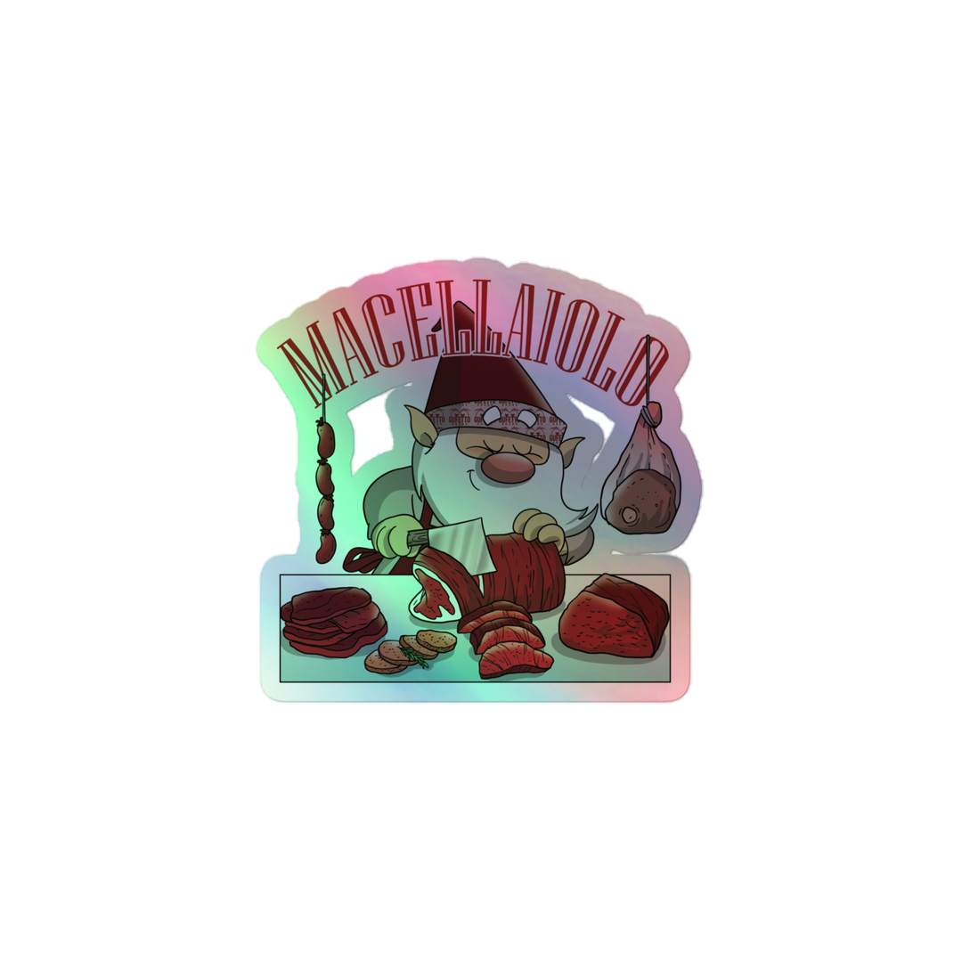 Adesivi olografici MACELLAIOLO - Gufetto Brand