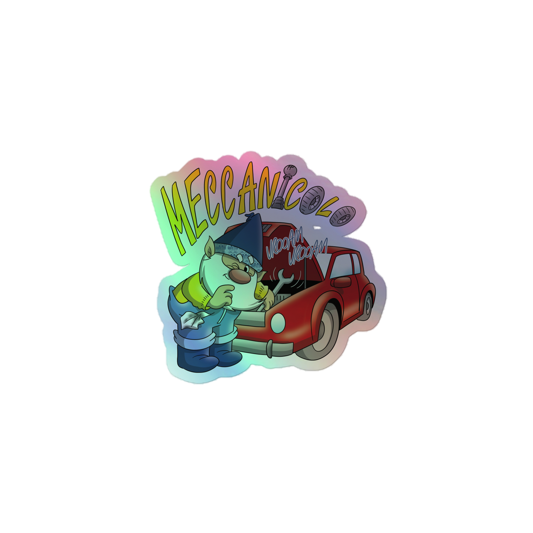 Adesivi olografici MECCANICOLO - Gufetto Brand