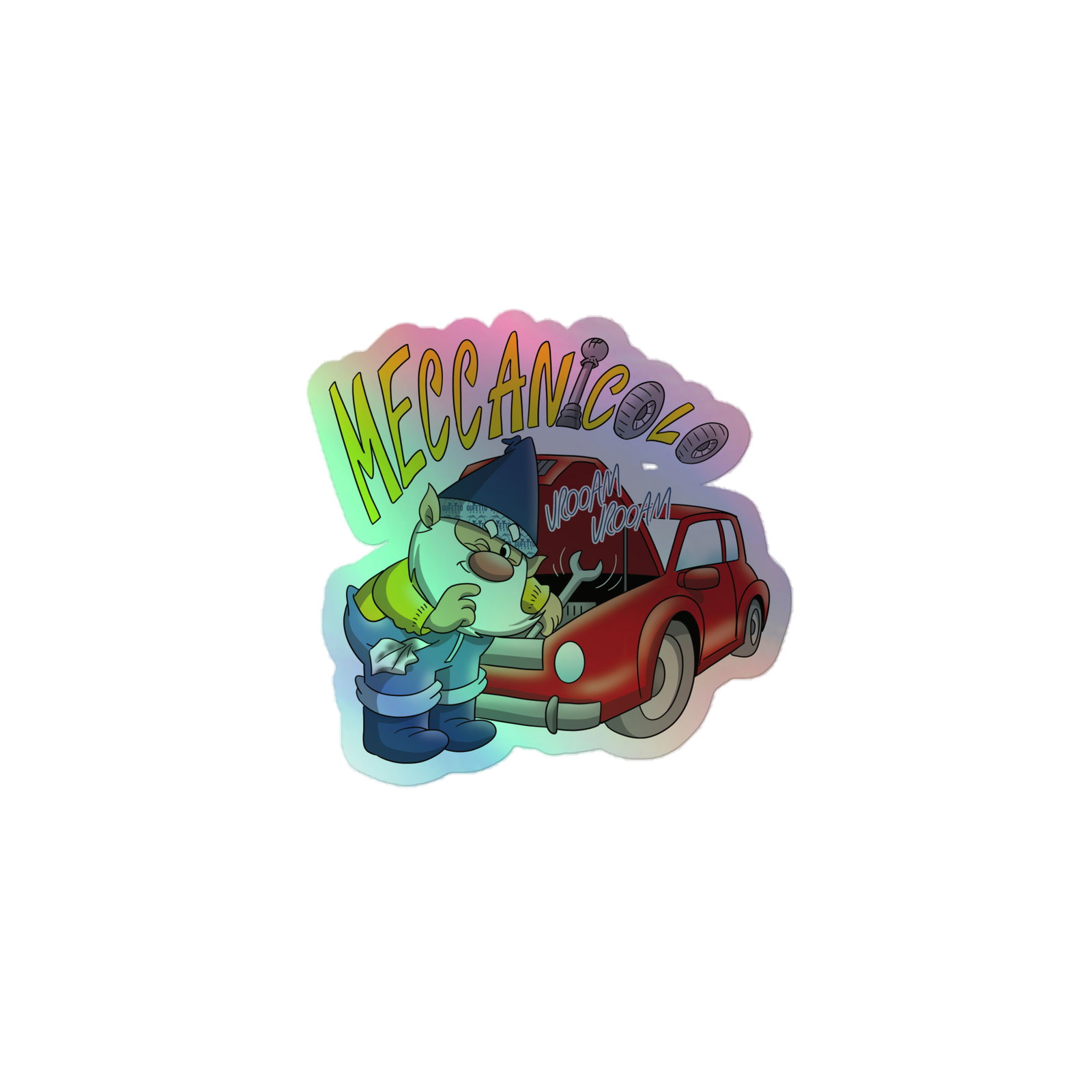 Adesivi olografici MECCANICOLO - Gufetto Brand