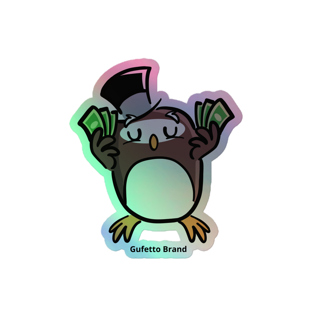 Adesivi olografici GUFETTO SOLDI - Gufetto Brand