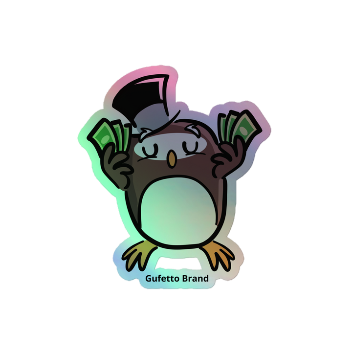 Adesivi olografici GUFETTO SOLDI - Gufetto Brand