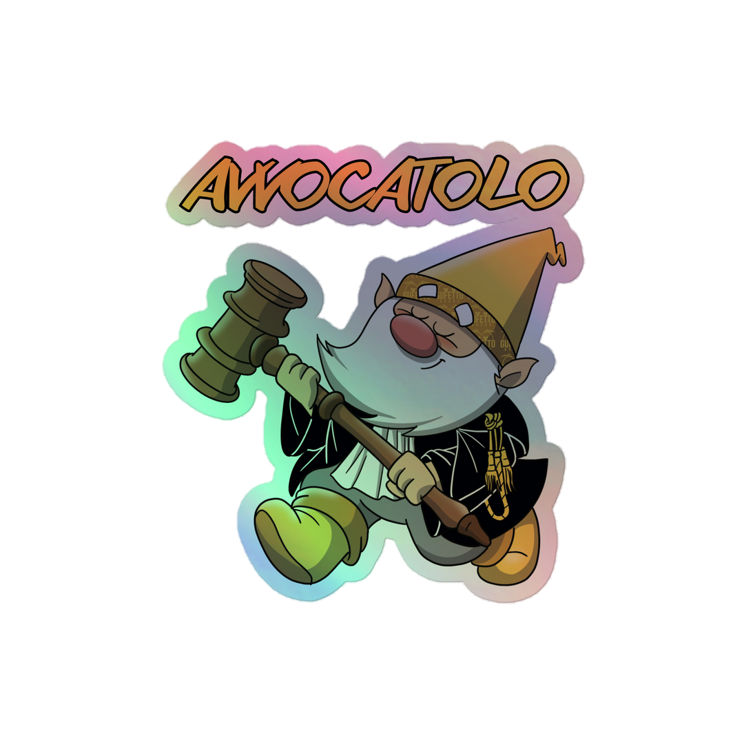 Adesivi olografici AVVOCATOLO - Gufetto Brand