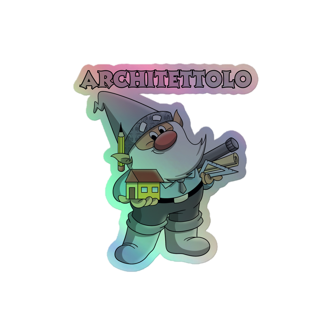 Adesivi olografici ARCHITETTOLO - Gufetto Brand