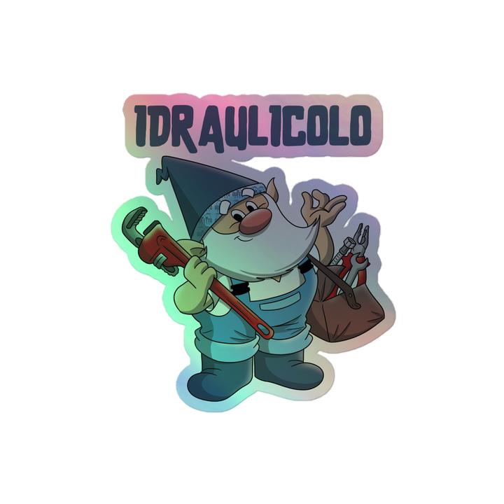 Adesivi olografici IDRAULICOLO - Gufetto Brand