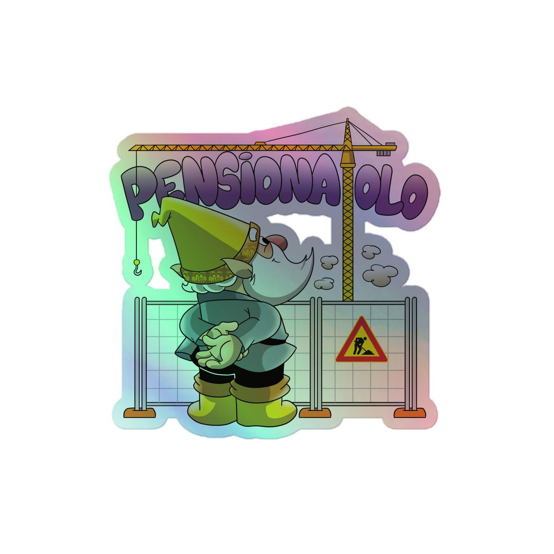 Adesivi olografici PENSIONATOLO - Gufetto Brand