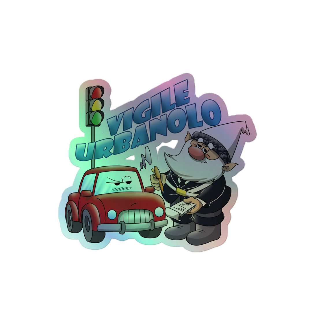 Adesivi olografici VIGILE URBANOLO - Gufetto Brand