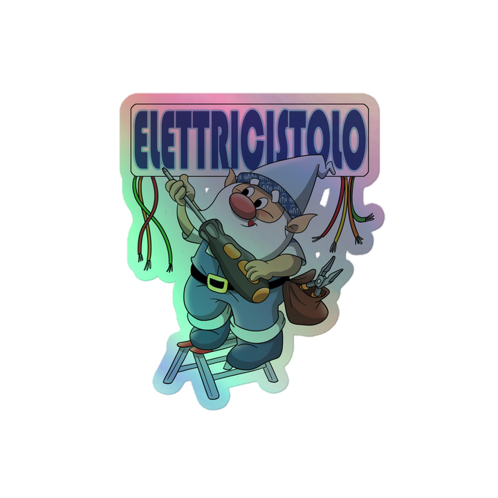 Adesivi olografici ELETTRICISTOLO - Gufetto Brand