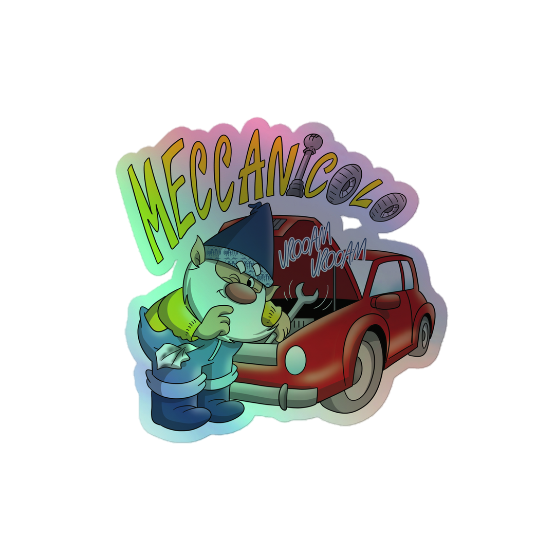 Adesivi olografici MECCANICOLO - Gufetto Brand