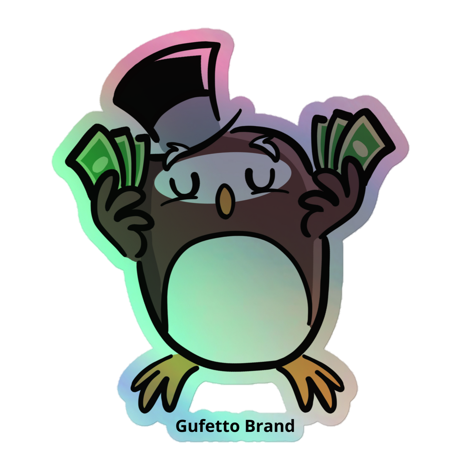 Adesivi olografici GUFETTO SOLDI - Gufetto Brand