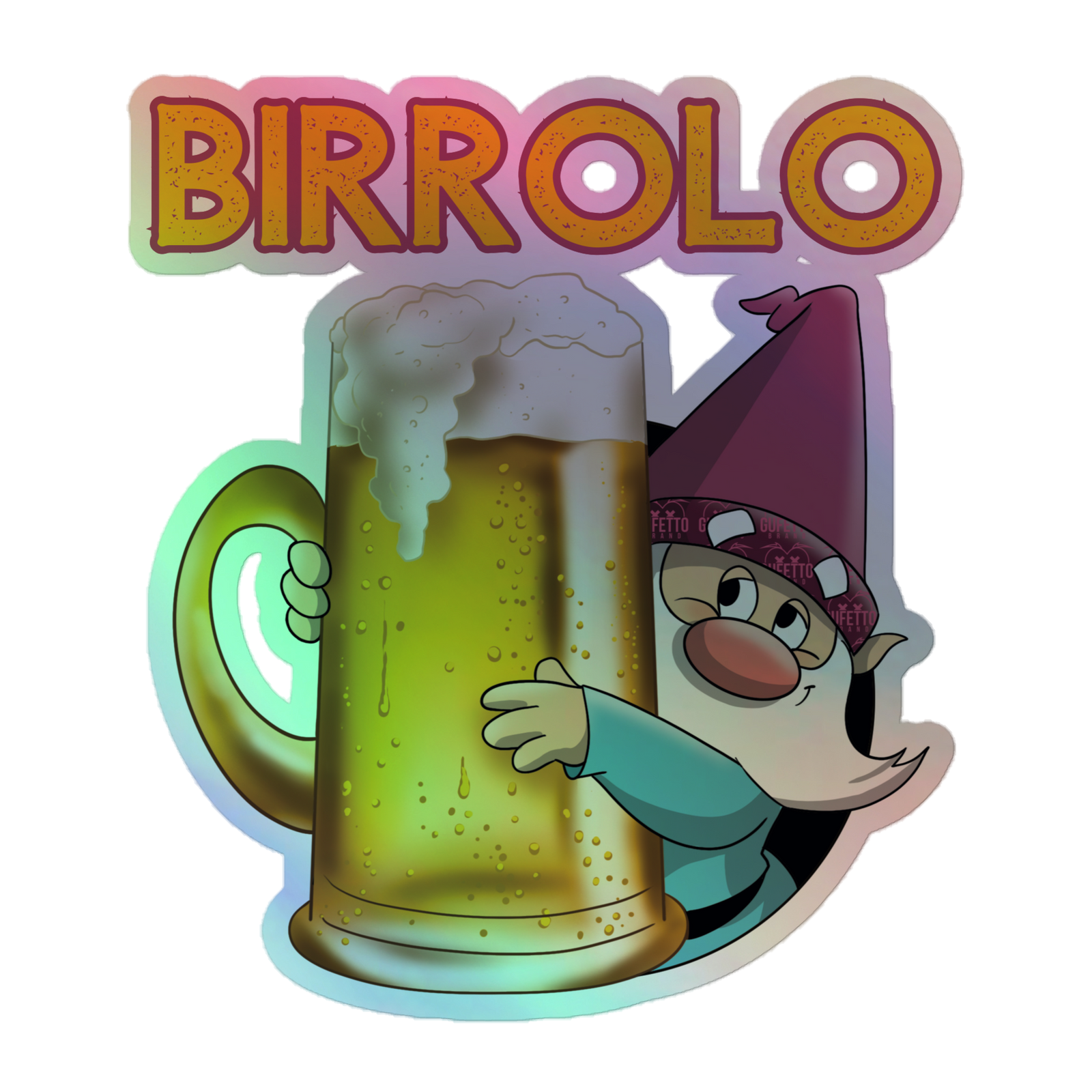 Adesivi olografici BIRROLO NEW - Gufetto Brand