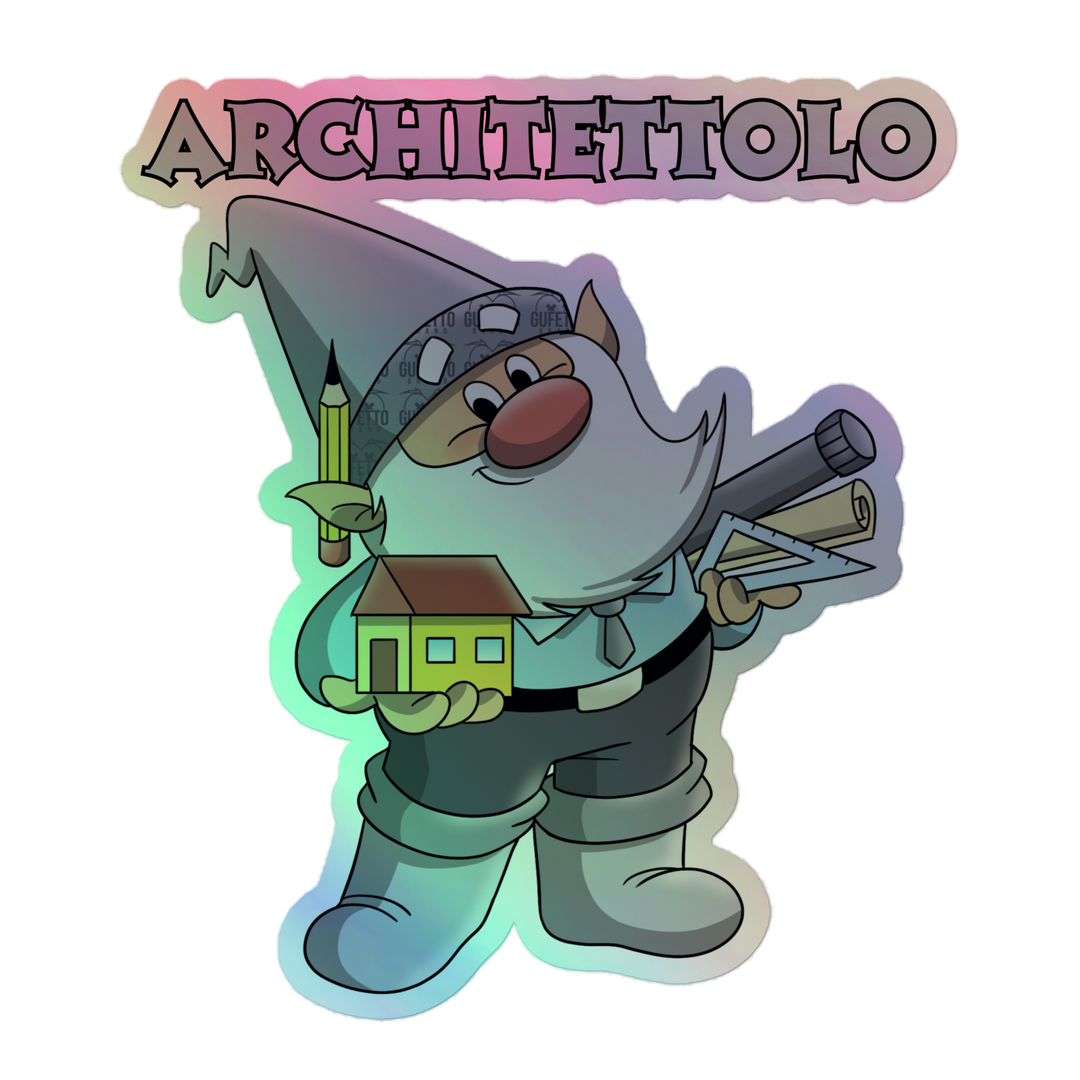 Adesivi olografici ARCHITETTOLO - Gufetto Brand