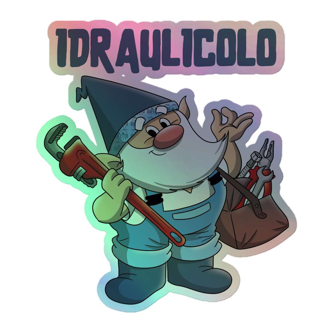 Adesivi olografici IDRAULICOLO - Gufetto Brand