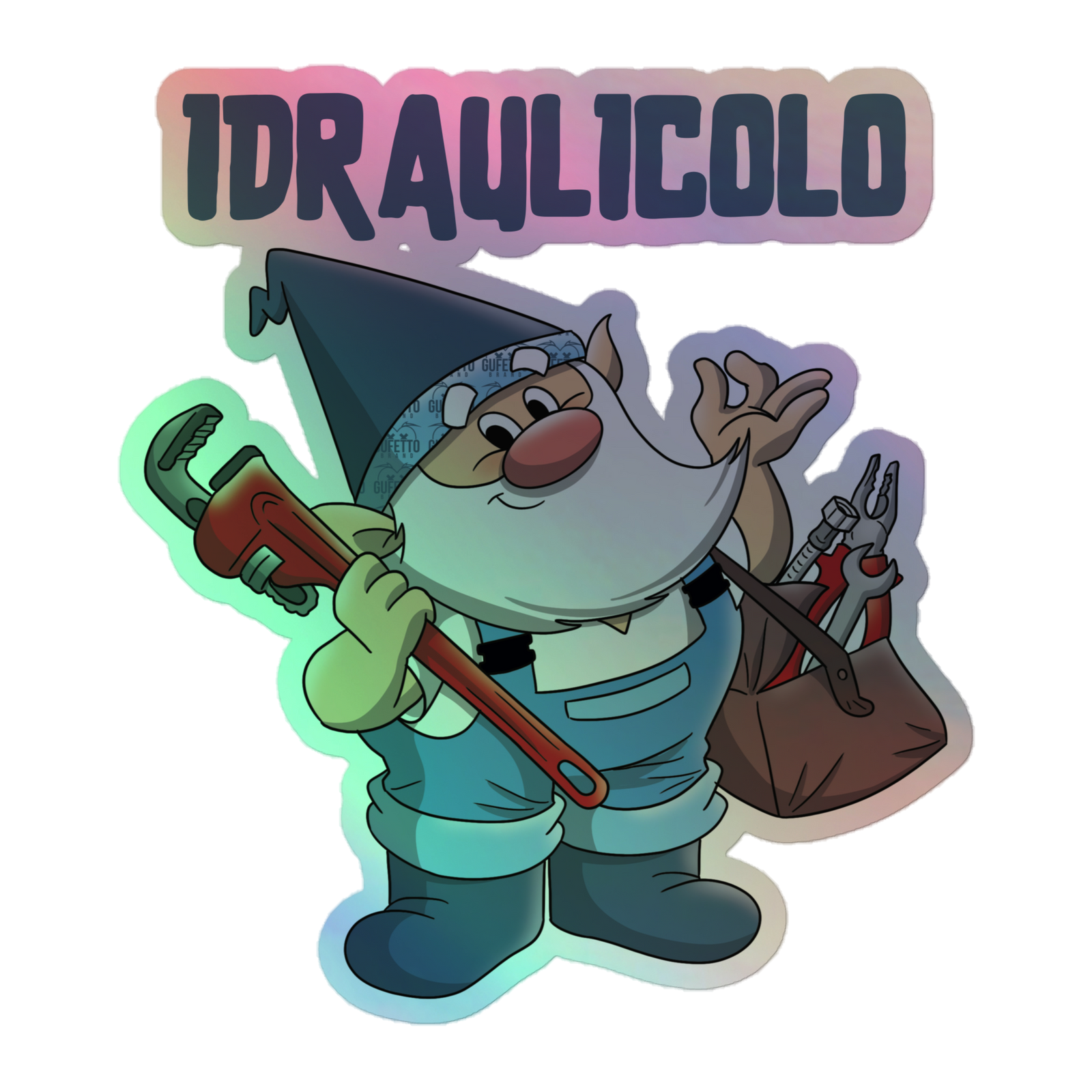 Adesivi olografici IDRAULICOLO - Gufetto Brand