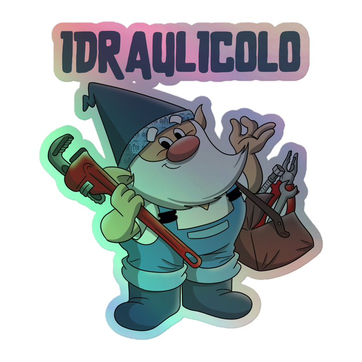 Adesivi olografici IDRAULICOLO - Gufetto Brand