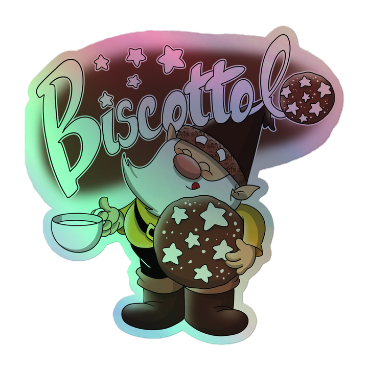 Adesivi olografici BISCOTTOLO - Gufetto Brand