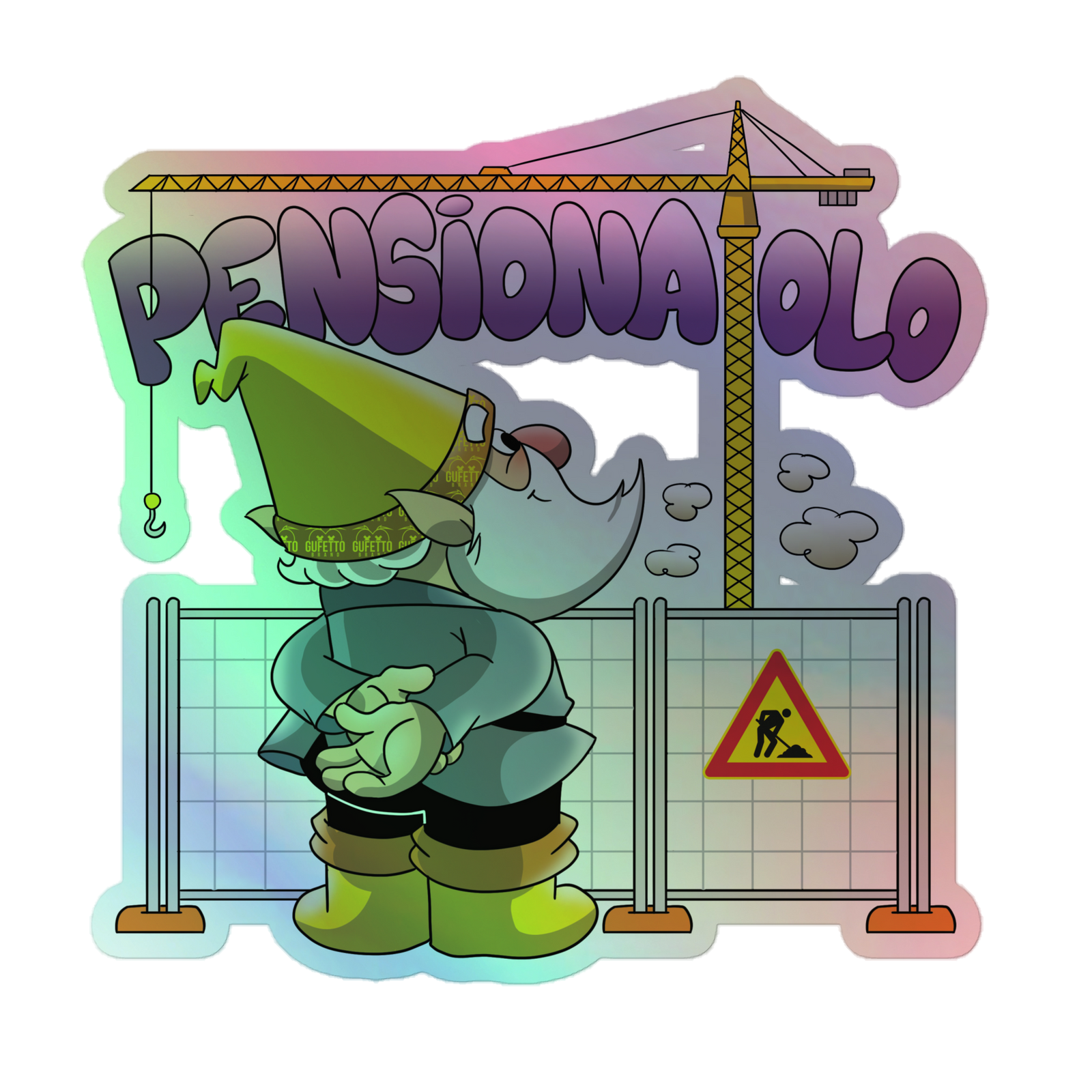 Adesivi olografici PENSIONATOLO - Gufetto Brand