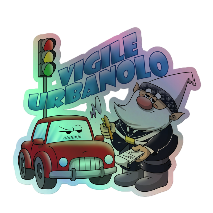 Adesivi olografici VIGILE URBANOLO - Gufetto Brand