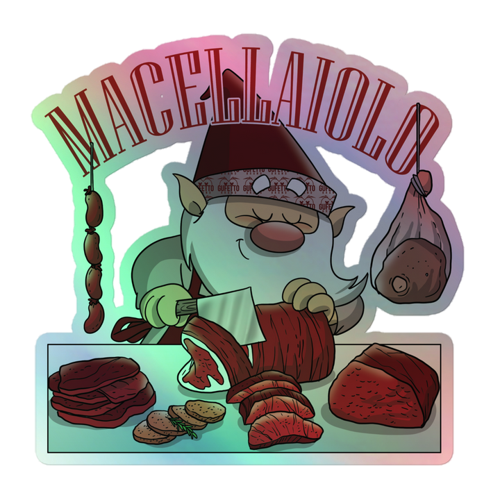 Adesivi olografici MACELLAIOLO - Gufetto Brand