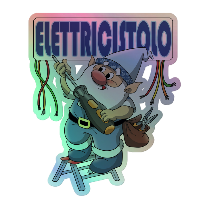 Adesivi olografici ELETTRICISTOLO - Gufetto Brand