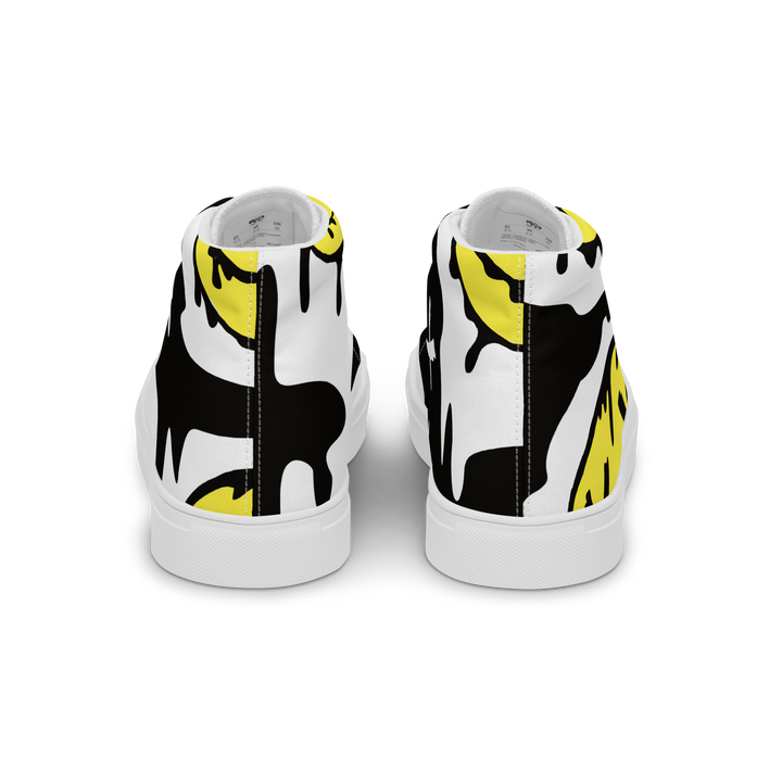 Sneakers alte in tela da uomo SMILE FACE - Gufetto Brand