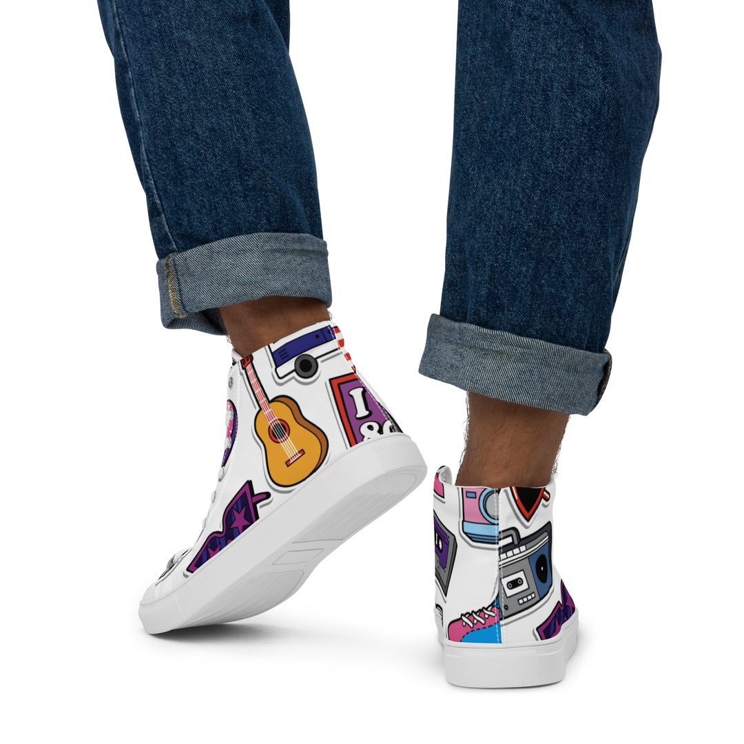 Sneakers alte in tela da uomo 80/90 - Gufetto Brand