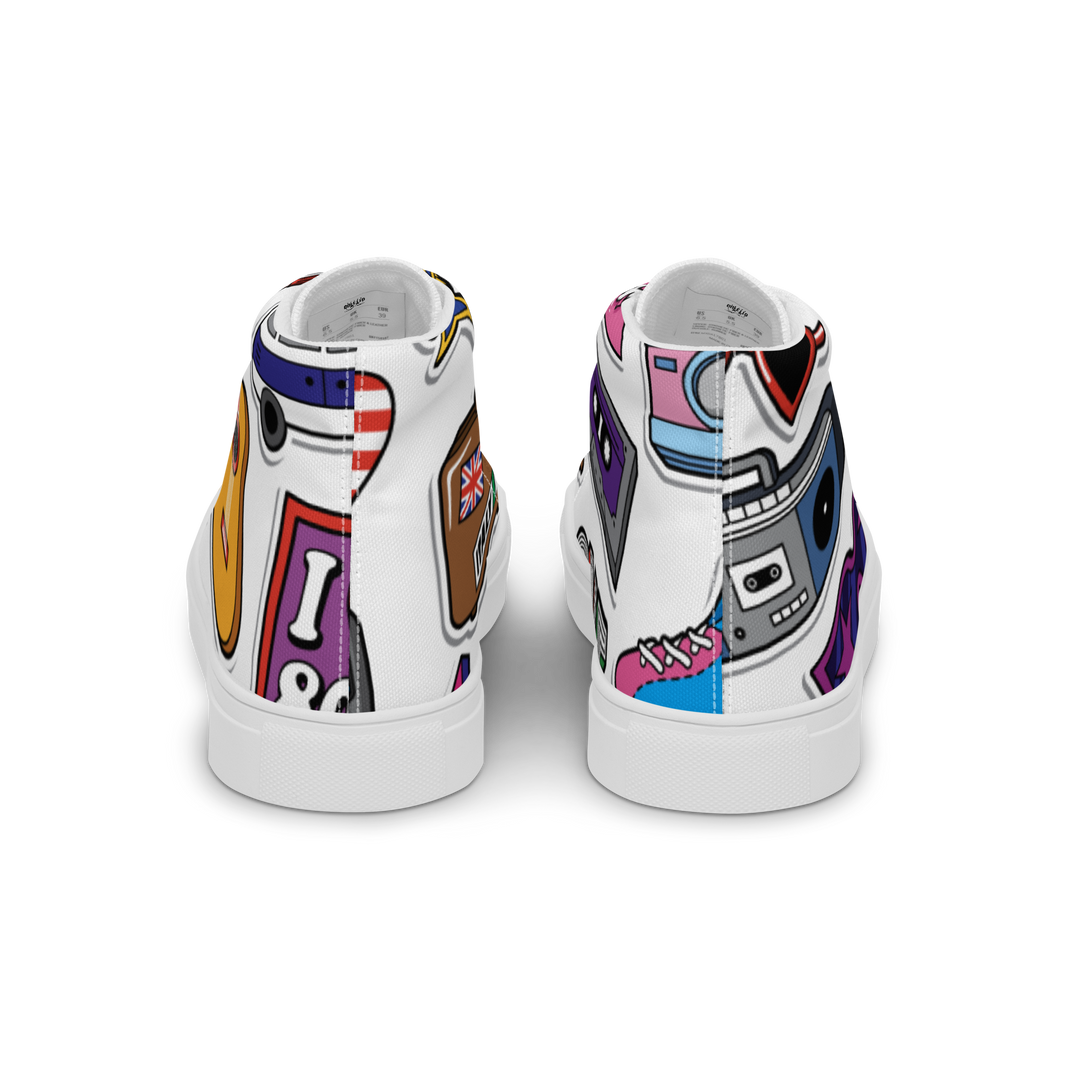 Sneakers alte in tela da uomo 80/90 - Gufetto Brand