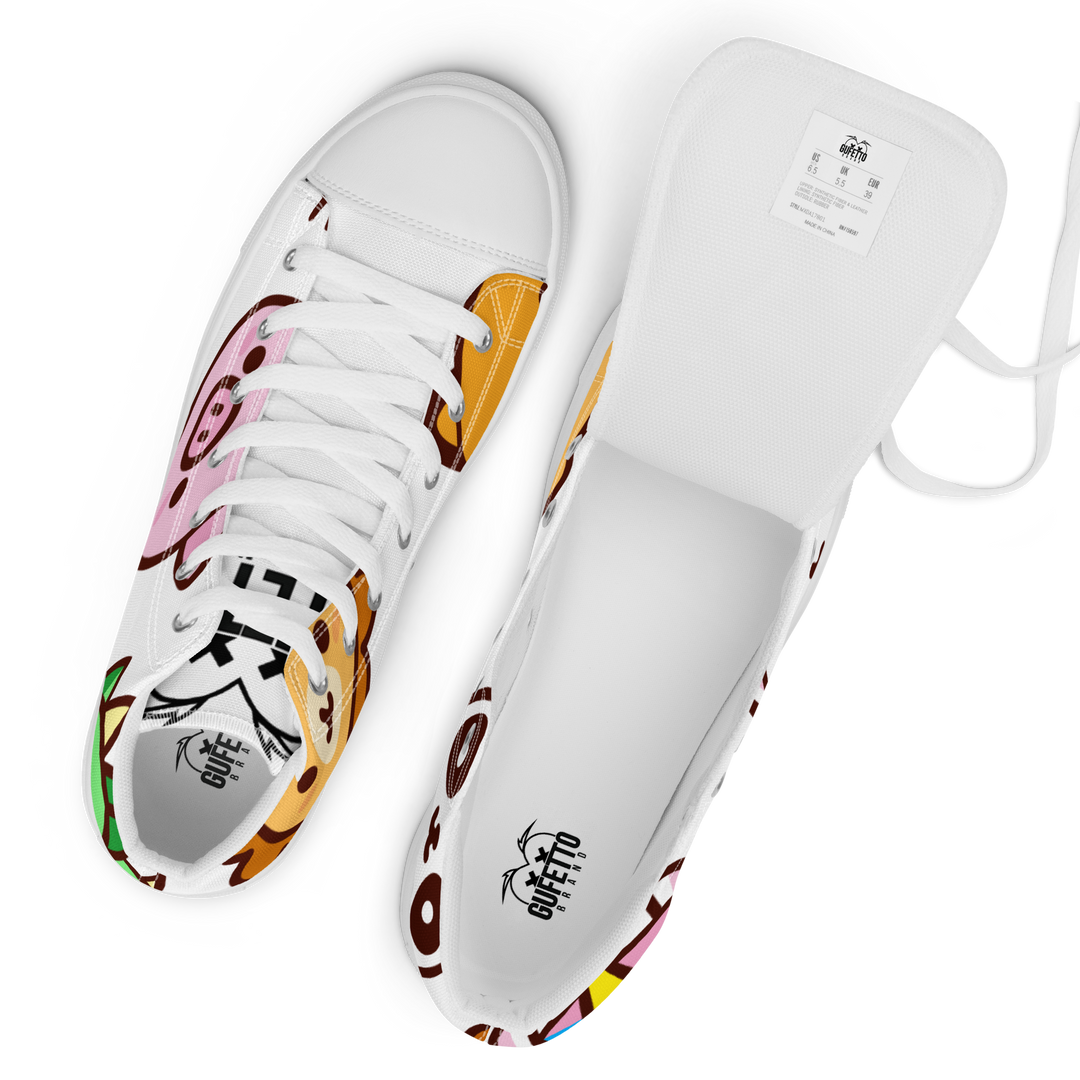 Sneakers alte in tela da uomo EMOJI - Gufetto Brand