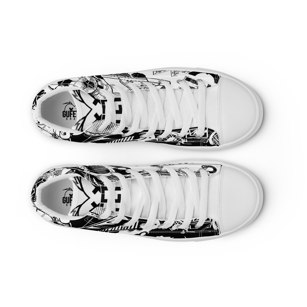 Sneakers alte in tela da uomo GOAL - Gufetto Brand