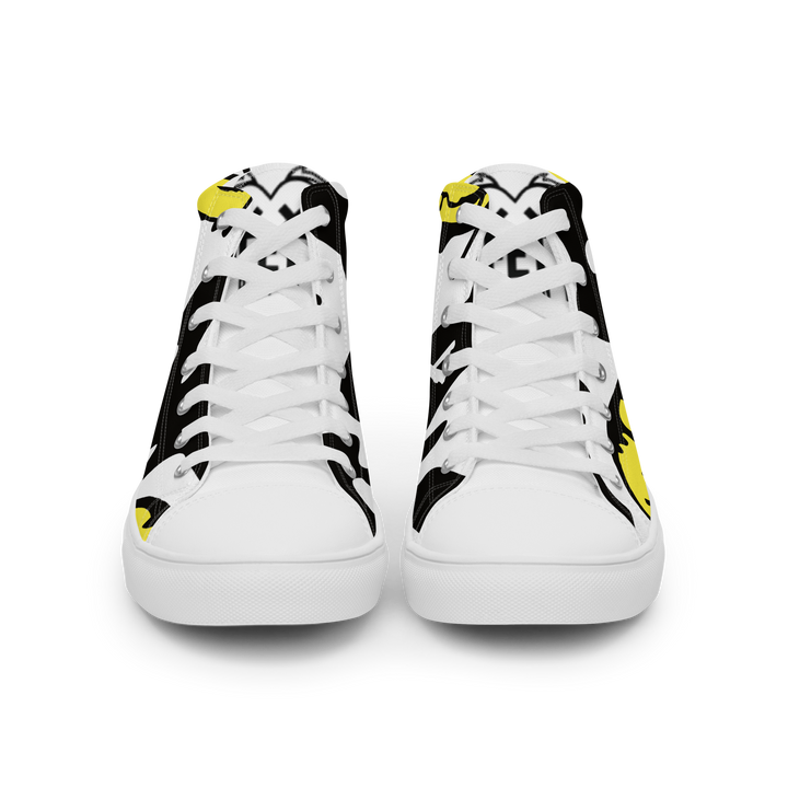 Sneakers alte in tela da uomo SMILE FACE - Gufetto Brand