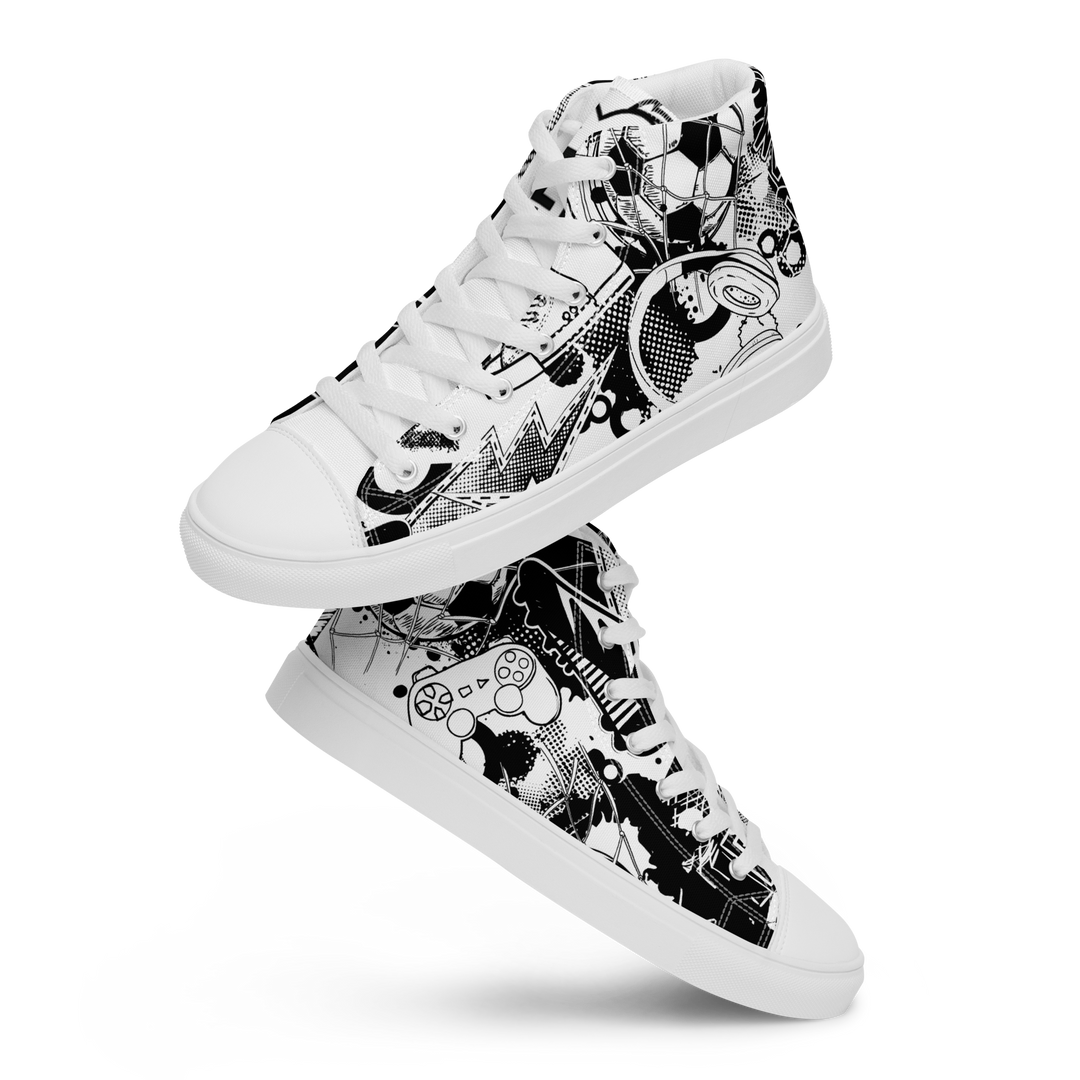 Sneakers alte in tela da uomo GOAL - Gufetto Brand