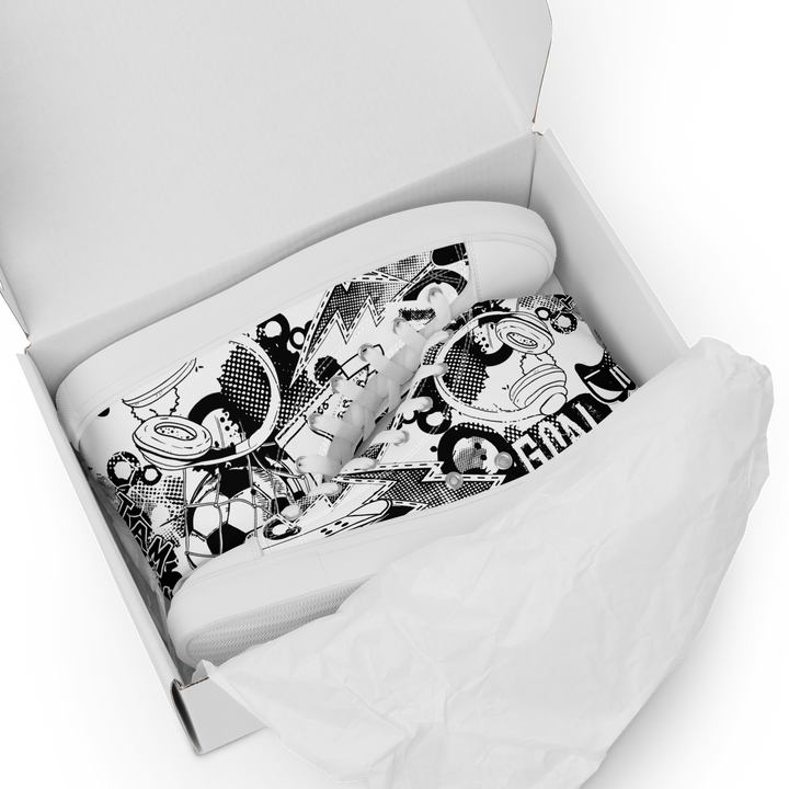 Sneakers alte in tela da uomo GOAL - Gufetto Brand