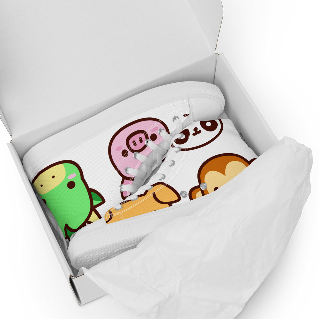 Sneakers alte in tela da uomo EMOJI - Gufetto Brand