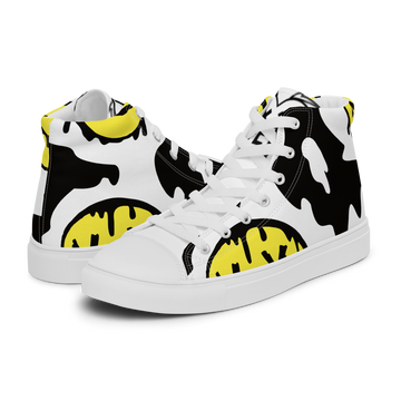 Sneakers alte in tela da uomo SMILE FACE