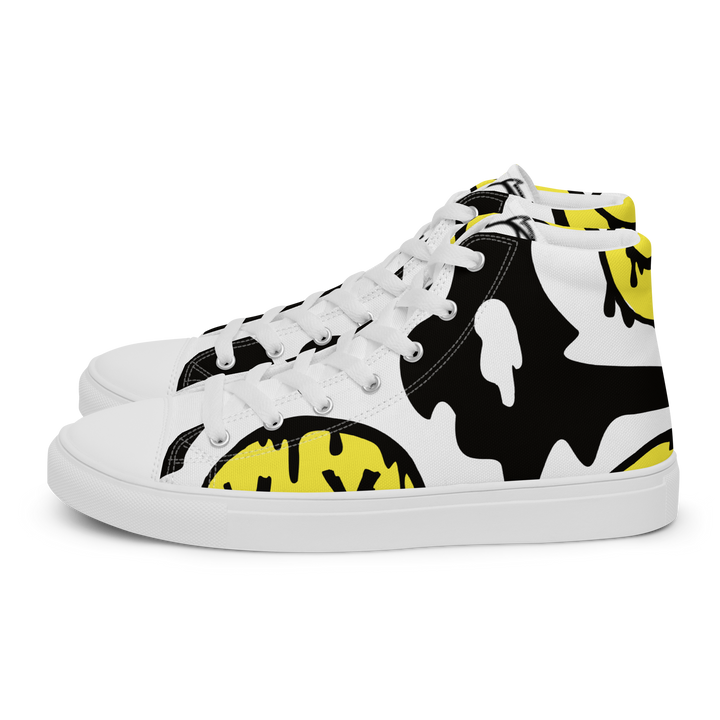 Sneakers alte in tela da uomo SMILE FACE - Gufetto Brand