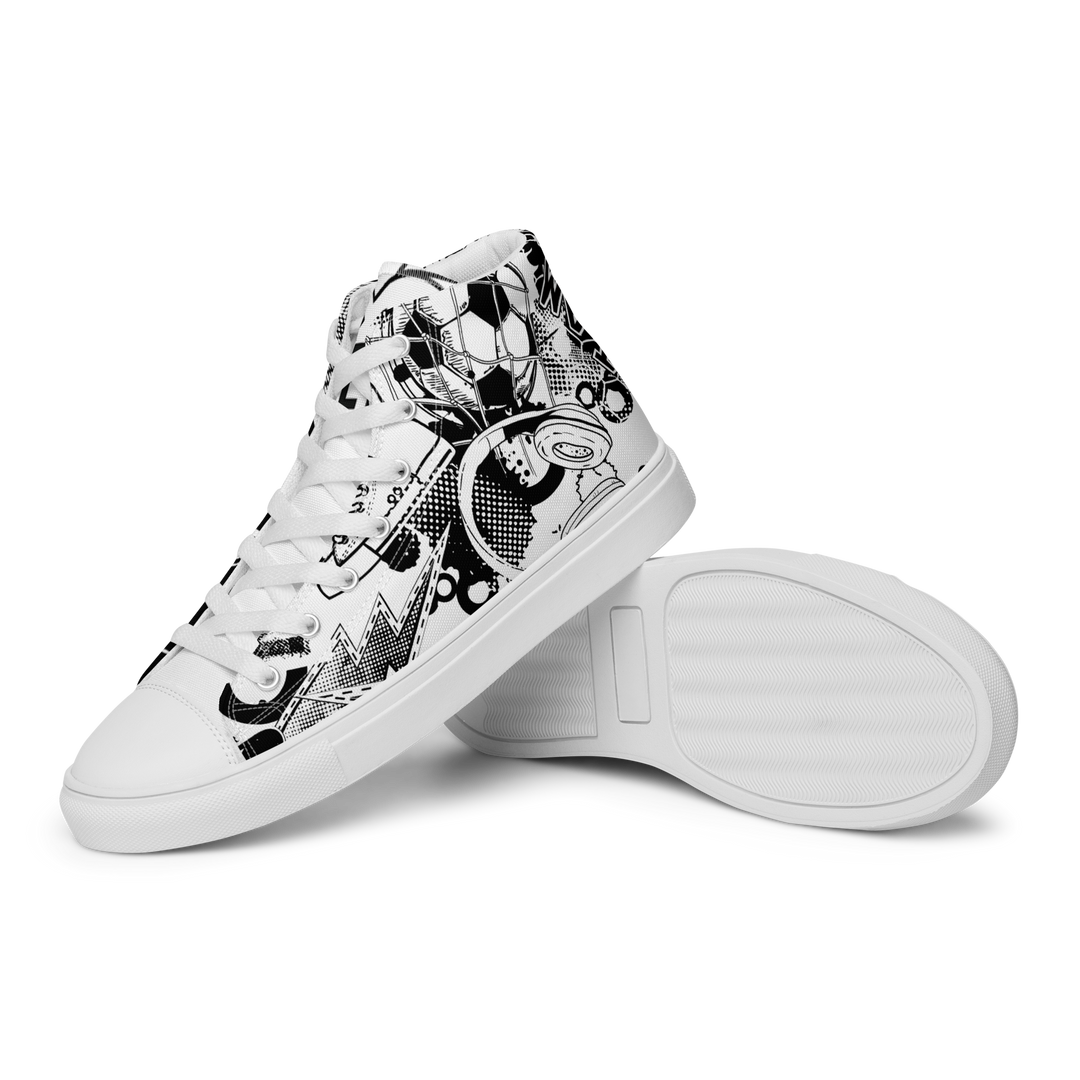 Sneakers alte in tela da uomo GOAL - Gufetto Brand